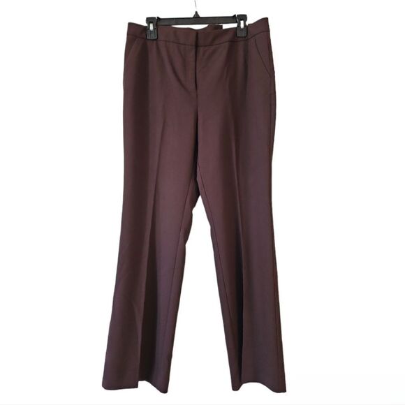 NWT Chico's Flex Waist Modern Tailored Full Length Pants Basic Brown Size 12 R - Picture 4 of 13